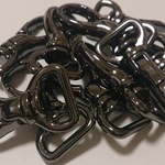 激安！日本製ナスカン(黒ニッケル15㎜)10個セット☆在庫処分セール