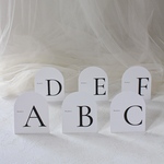 アーチ型テーブルナンバー｜アーチ型＊自立するハガキサイズ @100