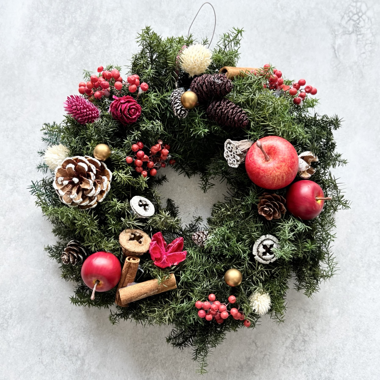 秋の実いっぱいハロウィンリース プリザーブドフラワーリース