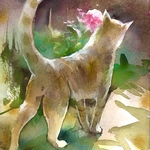 水彩画 原画 ちょっと、寄り道