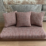 サイドテーブル(脚:黒/天板:こげ茶色)