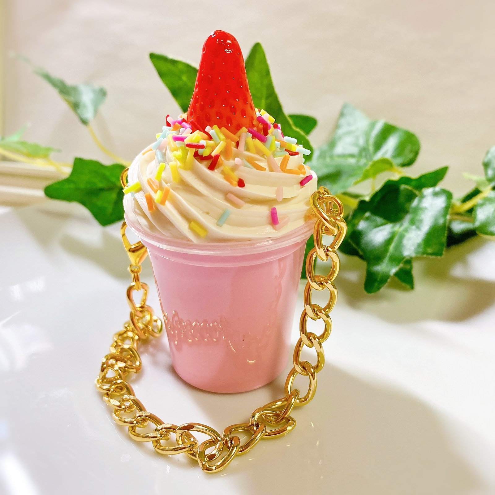 いちごクリームパフェのバッグチャーム - NOBUYUKI@'sSHOP