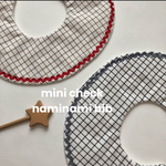new◯mini check×naminami ハンドメイド まんまるスタイ