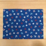 【sale】30×40  ランチョンマット  マリン柄(裏地なし)　