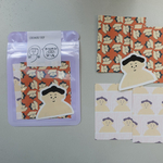 手で切れるシール①相撲【ハンドメイド】