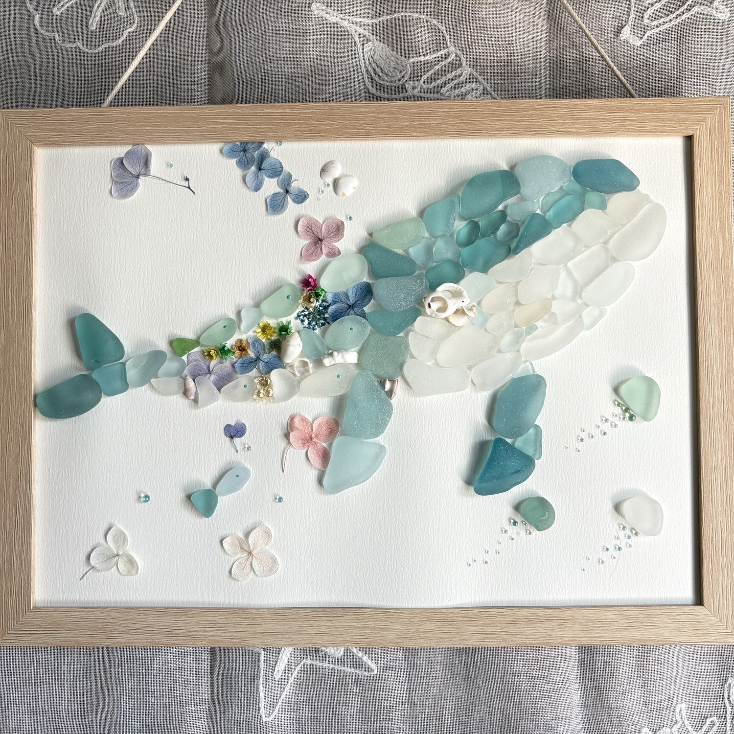 シーグラスアート＊WAVE＊星の砂＊くじら＊魚群 - MINIAYNA'S GALLERY