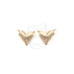 CNT-101-G【2個入り】ハートチャーム,Dainty Heart Charm/10mm x 10mm