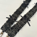 リバティ　フリル ショルダーベルト　スマホショルダー ストラップ　スイムダンクレア　黒　グレー　花柄　