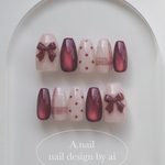 Velvet Ribbon – warm bordeaux