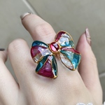 〜大きな夢ガラスリボンリング〜