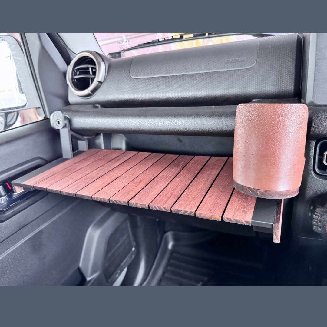 ジムニー JB64 JB74 シエラ 専用折りたたみウッドテーブル｜車内ランチ