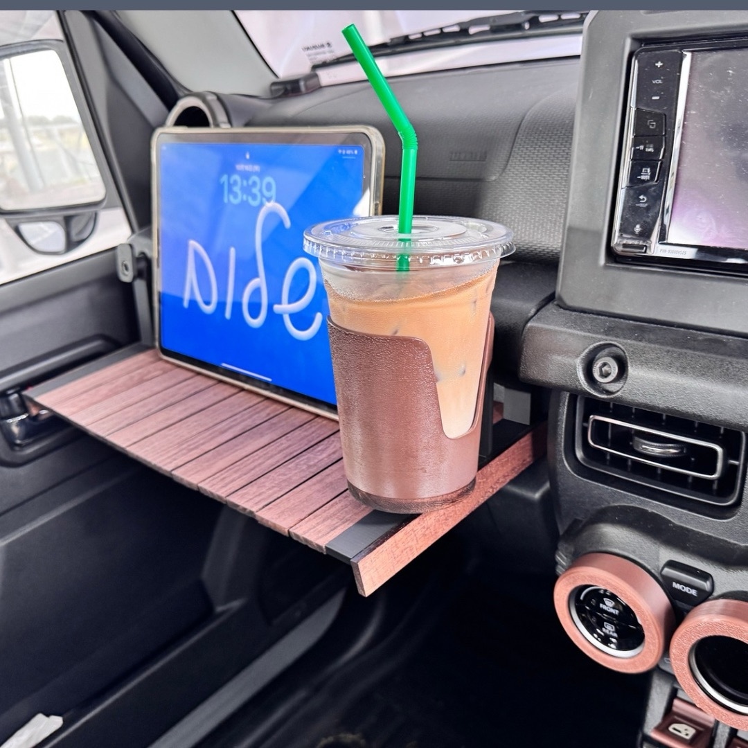ジムニー JB64 JB74 シエラ 専用折りたたみウッドテーブル｜車内ランチ