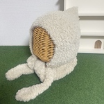 【着画あり】秋冬ベビーボンネット