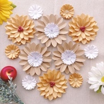 クラフト お花 冬 クリスマス 壁面飾り 折り紙ペーパークラフト