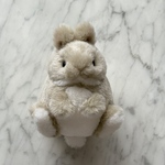 受注生産　バッグチャームなうさぎ　ぬいぐるみ　ベージュ