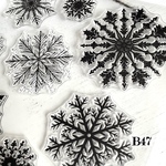 ◉SALE◉送料無料【B47コラージュ素材】海外シリコンスタンプ　レター　クリスマス　ジャンクジャーナル　ヴィンテージ 