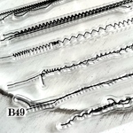 送料無料【B49コラージュ素材】海外シリコンスタンプ　レター　裁縫　縫い目　ジャンクジャーナル　ヴィンテージ 