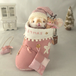 .‎˖٭ 🎀ベビーピンクの小さなChristmas Boots 🎀 ٭˖.‎  mini  teddy rabbit 