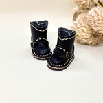 オビツ11  ミディブライス　黒色　エンジニア　ブーツ　