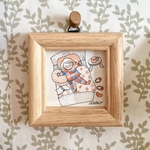 ミニ額原画「休日のわたし」