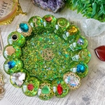 魔法　ジュエリー　丸　アクセサリー　トレイ　小物入れ　プレート　ディスプレイ　キラキラ