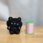 No.63 ハロウィン限定ﾐﾆくろねこ🐈‍⬛（天然石）