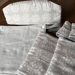 さとー様☆専用　アンジェレッテクアトロエアー3.2 抱っこ紐　よだれカバー　首回りカバー　胸元カバー　サッキングパッド　無地　ライトグレー　グレー　無地　花　花柄　プケッティ　北欧風　北欧