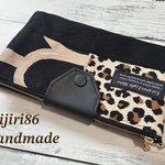 受注制作  オーダー受付できます！ダブルファスナーポーチ マルチケース 母子手帳ポーチ お薬手帳ケース 