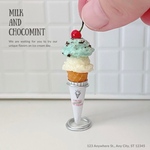 【受注製作】【New!! 】アイスクリーム（ミルク＆チョコミント）