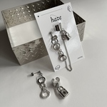 ー2wayー南京錠 イヤカフ & 手錠 ピアス