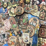 クリスマス紙モノセット80Peace Alice in  wonderland