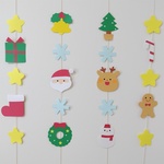 クリスマス　吊るし飾り　ガーランド　壁面飾り