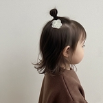 Fancy flower clip / 2つセット/全2色　レースフラワーヘアクリップ　子供