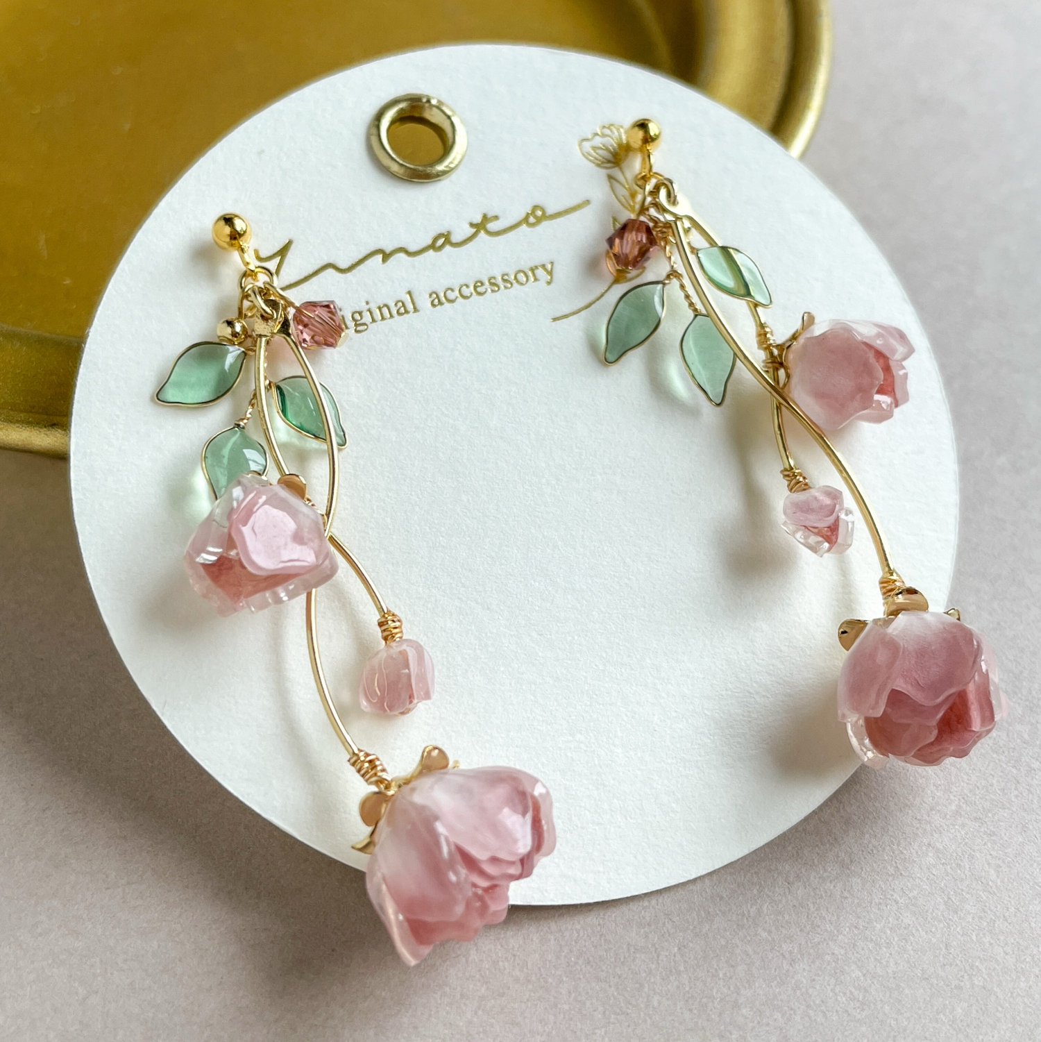 フォシルコーラル - ピアスの人気通販 | minne byGMOペパボ 国内最大級