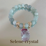 グリーンアマゾナイト　フローライトユニコーン　ブレスレット　天然石ブレスレット　Selene crystal
