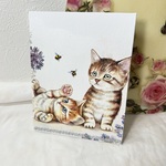 のこりわずか大人気 リール パスケース 定期入れ　カードケース　ネームホルダー IDホルダー オフィス ねこ 猫 ネコ