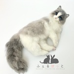 【オーダー】羊毛フェルト　うちの子　猫　ラグドール　長毛　ノルウェージャン　キジトラ　リアル　ペット