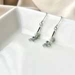 チェコビーズのニュアンスカラーピアス/イヤリング