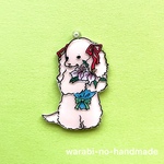 🐾うちの子チャーム-大きめサイズ（犬、A・コッカー、バフ、花束）🐾