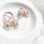 💓´-ゆらゆらリボンのヘアゴム/ベビーヘアゴム キッズヘアゴム うさぎ ヘアゴム ハート　ヘアゴム　誕生日 お祝い 出産祝い プレゼント プチギフト 赤ちゃん ヘアゴム