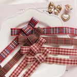 《C》16mm幅チェック柄・ポリエステルリボンテープ/1m