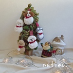 クリスマスオーナメント(ミニチュアシュナウザー)