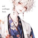 19  art collage box 人物ステッカー