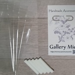 【名入れ可】便利なopp袋&スポンジセット♪イヤリング・ピアス用アクセサリー台紙(15)