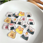 くまくまおにぎりフレークシール🍙16枚 (8種×2枚)