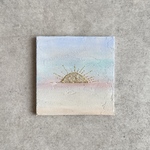 no.452アクリル画テクスチャーアート︎抽象画原画キャンバスアートパネル空と海の風景画太陽