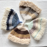 【♪送料無料♪】もこもこフチのどんぐり帽子~color~ブルー