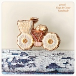 Bicycle 〜Coup de Coeur〜ビーズ刺繍ブローチ