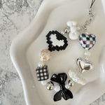 スマホストラップ ビーズストラップ 韓国風ビーズストラップ 推し活