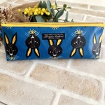 【特価】ラミネート生地 ペンケース  歯ブラシポーチ　うさぎ柄　歯ブラシケース